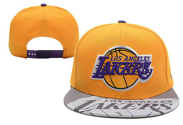 Los Angeles Lakers Black Snapback Hat XDF